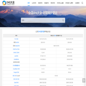 DNS怎么设置-DNS是什么意思-公共DNS服务器地址大全