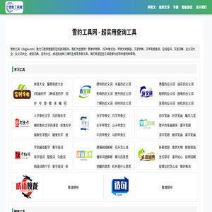雪豹工具 - 实用查询工具