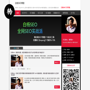 白杨SEO博客-SEO教程与各平台SEO搜索流量学习，专注SEO十年，全网SEO流量实战派！